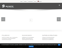 Tablet Screenshot of nb-parts.de